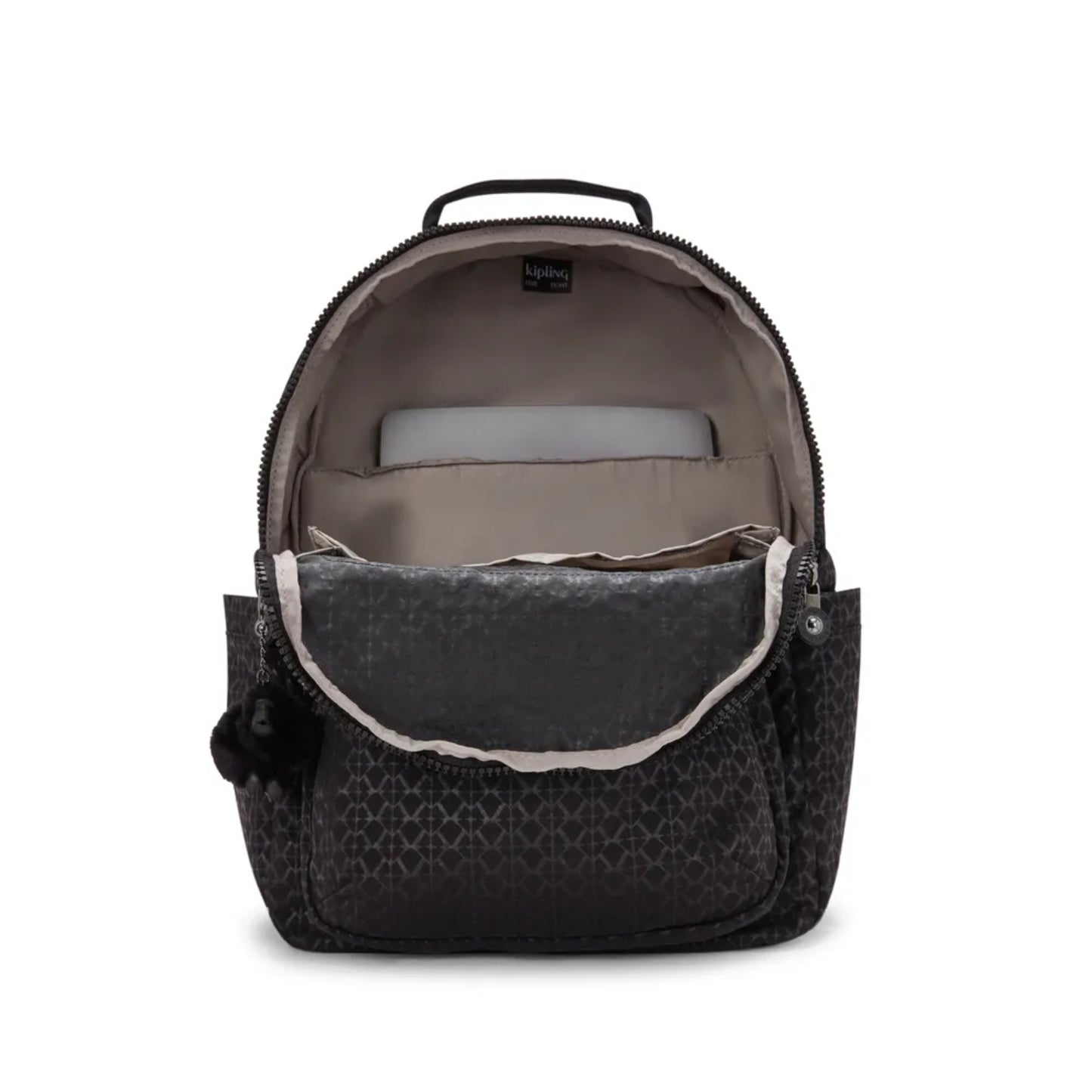 Mochila - Kipling - Seoul - Signature Emb - lateral