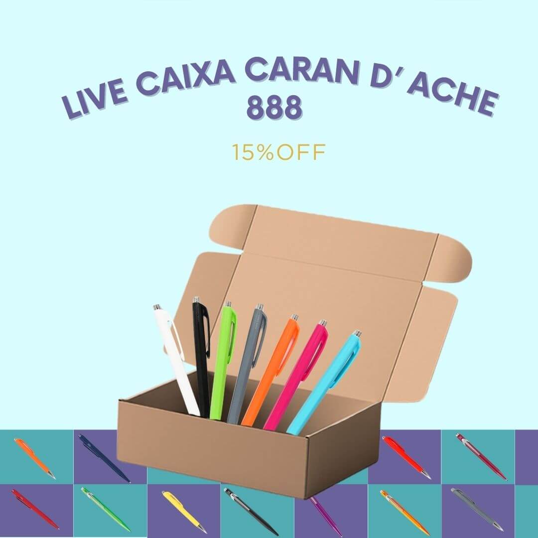 Caixa Caran D'Ache - Papelaria Unicórnio - Até 20% OFF