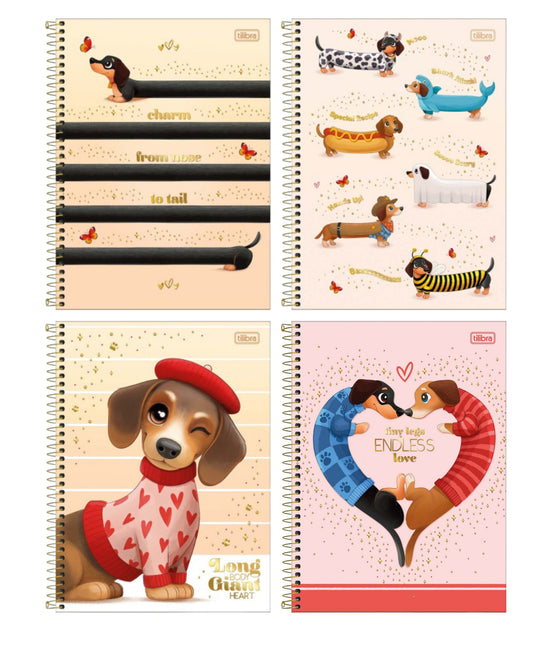 Caderno Colegial Espiral - Tilibra - Brownie The Dog - 60Fls