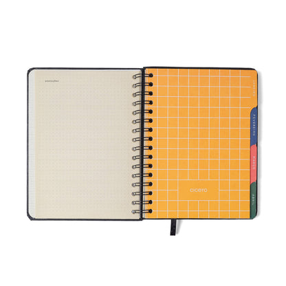Agenda Planner Wire-o 2027 - Cícero - Noronha Peróla do Mar - Semanal Notas A5