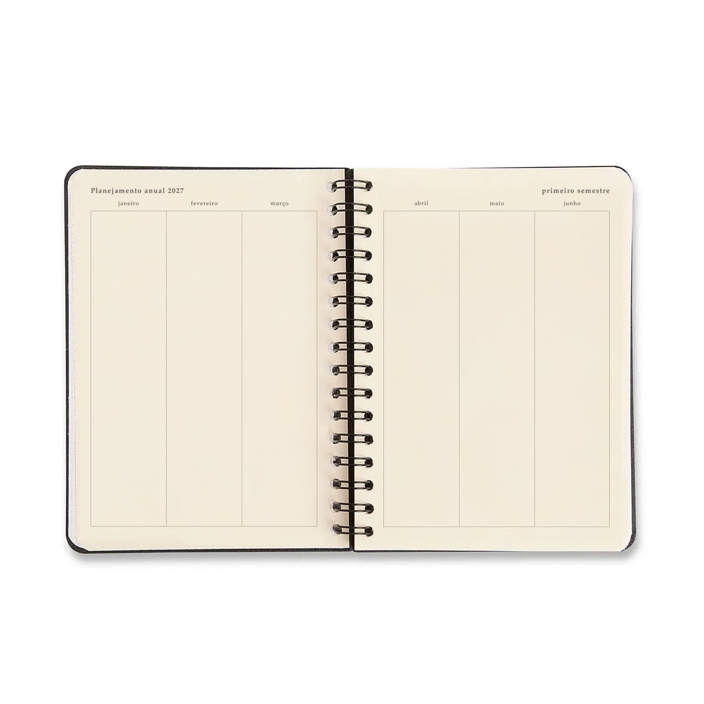 Agenda Planner Wire-o 2027 - Cícero - Petit Passeio - Semanal Anotações A5