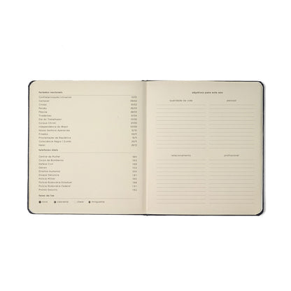 Agenda Planner 2027 - Cícero - Clássica Preta - Semanal Planejamento 17x19,5