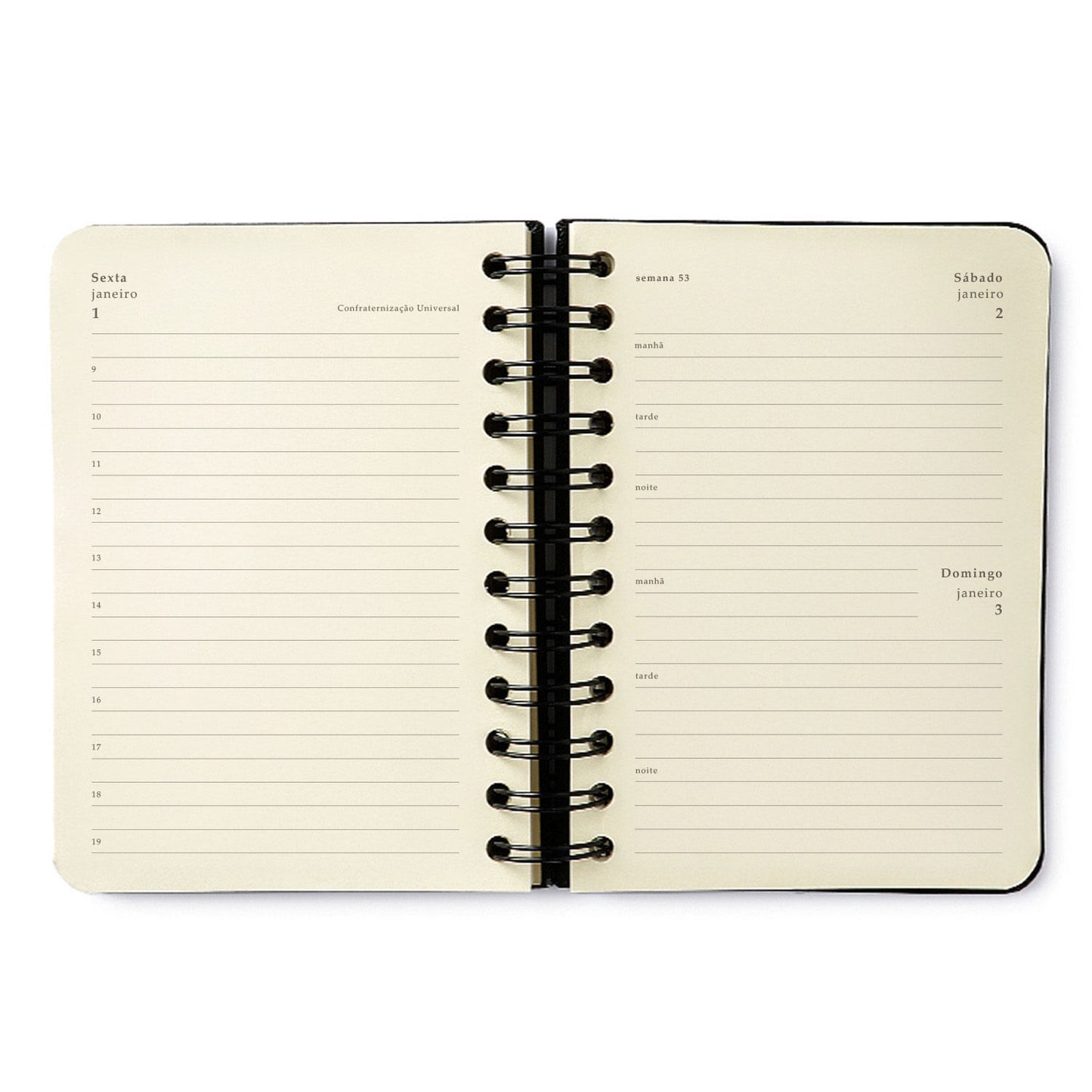 Agenda Planner Wire-o 2027 - Cícero - Noronha Baia do Sancho - Diária 11,5x16