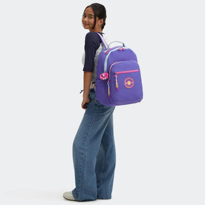 Mochila - Kipling - Seoul - Iris Purp Fun C