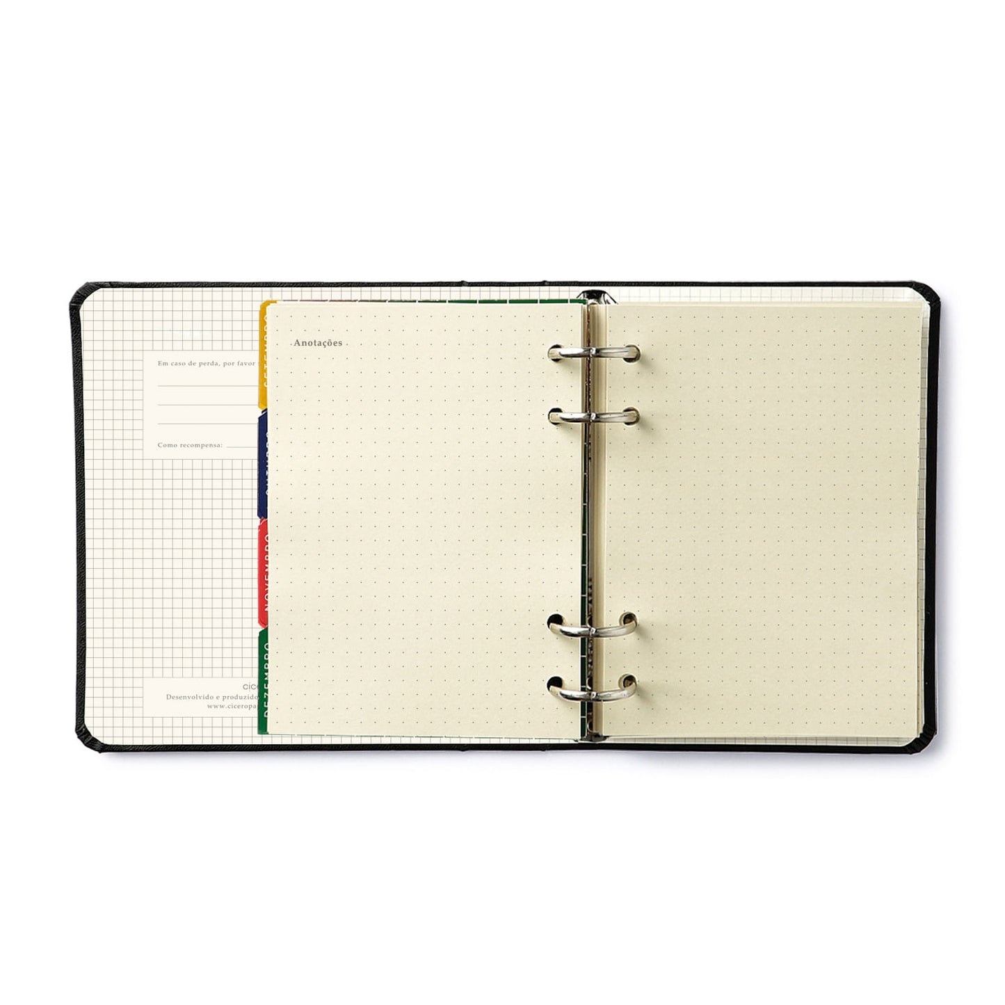 Agenda Planner Argolado 2027 - Cícero - Noronha Flora Marinha - Semanal A6