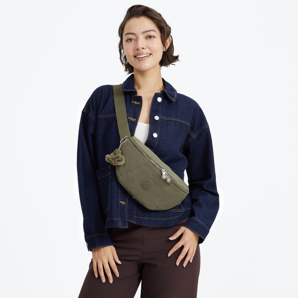 Pochete - Kipling - Maci - Almost Sage