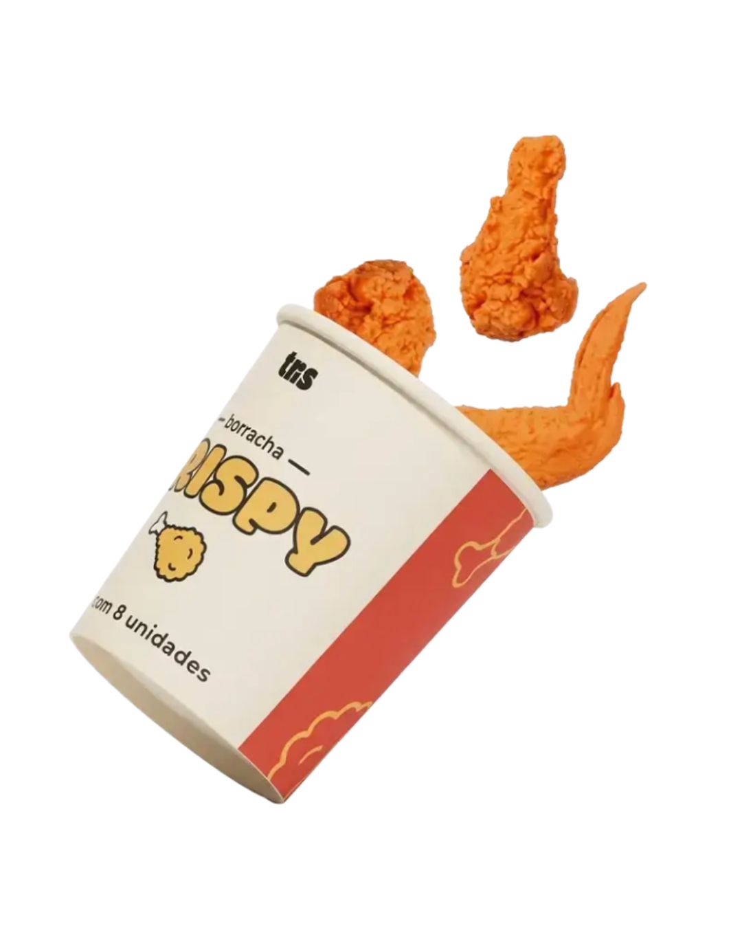 Borracha Crispy Holic Lanchinhos - Copo c/ 8un - Tris - frente
