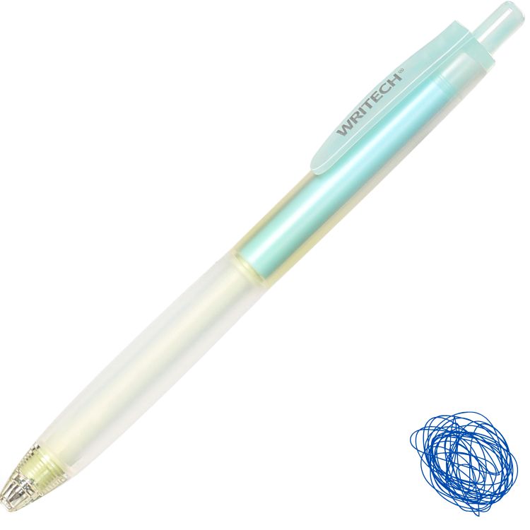 Caneta Gel Retrátil Writech Soft Grip 0.5mm Tinta Azul W-0178/D