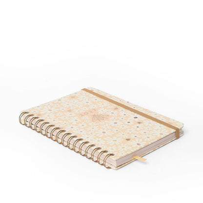 Agenda Planner Wire-o 2027 - Cícero - Melissa Mini Bloomy Manteiga - Semanal Anotações A5