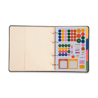 Caderno Criativo Argolado Office Duo - Cícero - Relicário Botânica - Pautado & Pontado A5