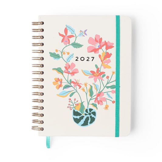 Agenda Planner Wire-o 2027 - Cícero - Noronha Peróla do Mar - Semanal Notas A5