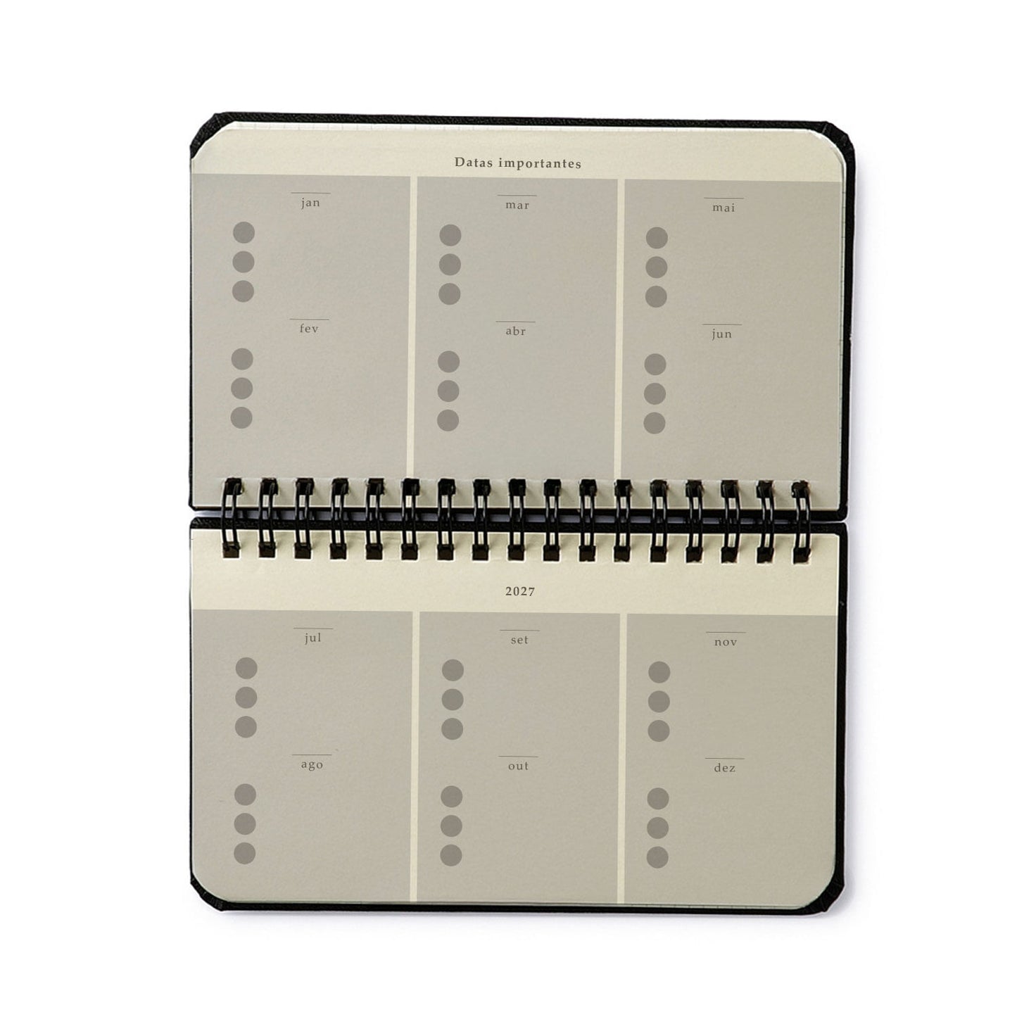 Agenda Planner Wire-o 2027 - Cícero - Petit Amor - Semanal Office 15,5x9