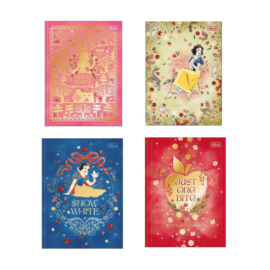 Caderno Colegial - Tilibra - Branca de Neve - 177mm x 240mm - 160 Folhas