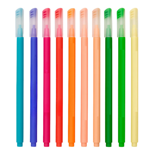 Caneta Fineliner - Color Pen - 0,4mm - Estojo c/ 10 Cores - Quentes