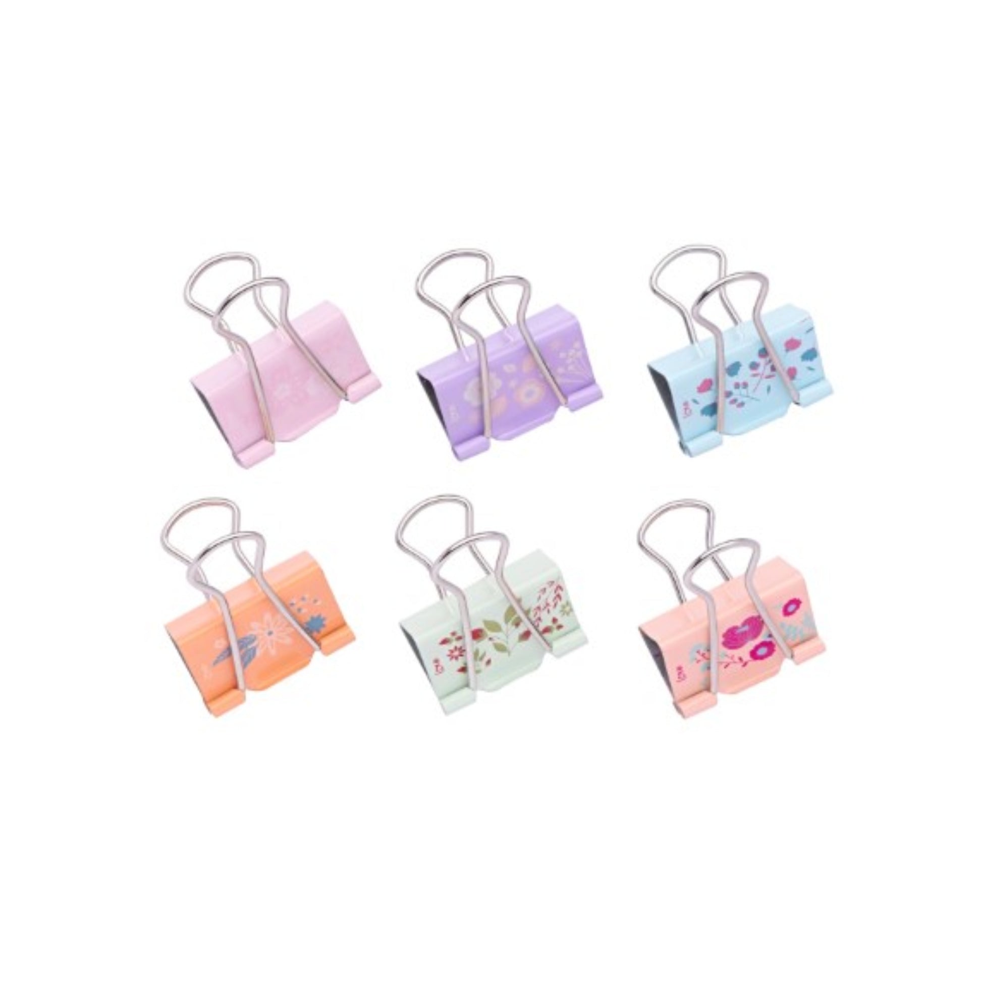 Binder Clips - Molin - Flowers 32mm - detalhe