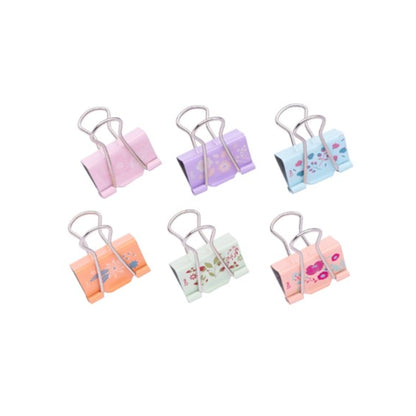 Binder Clips - Molin - Flowers 32mm - detalhe
