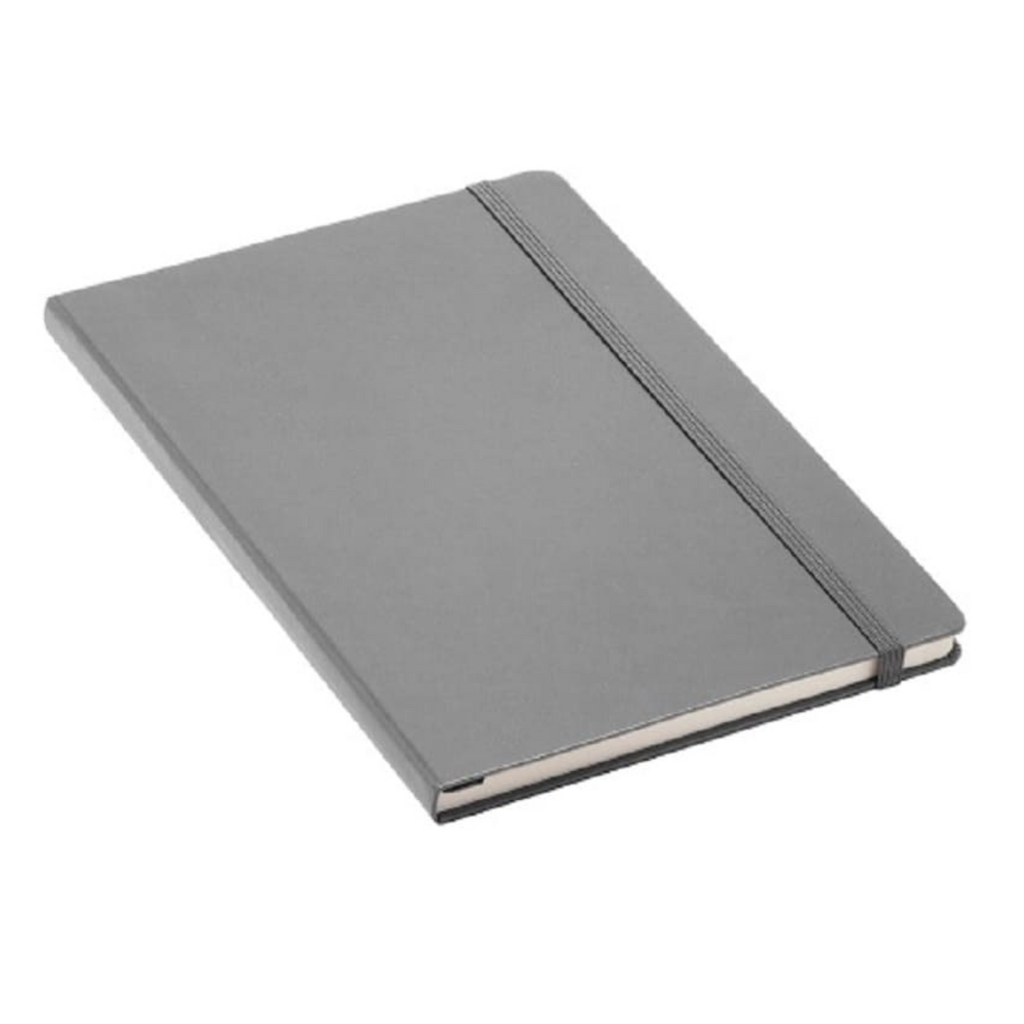 Caderneta A5 - BRW - Cinza - Sem Pauta - 80g/m²