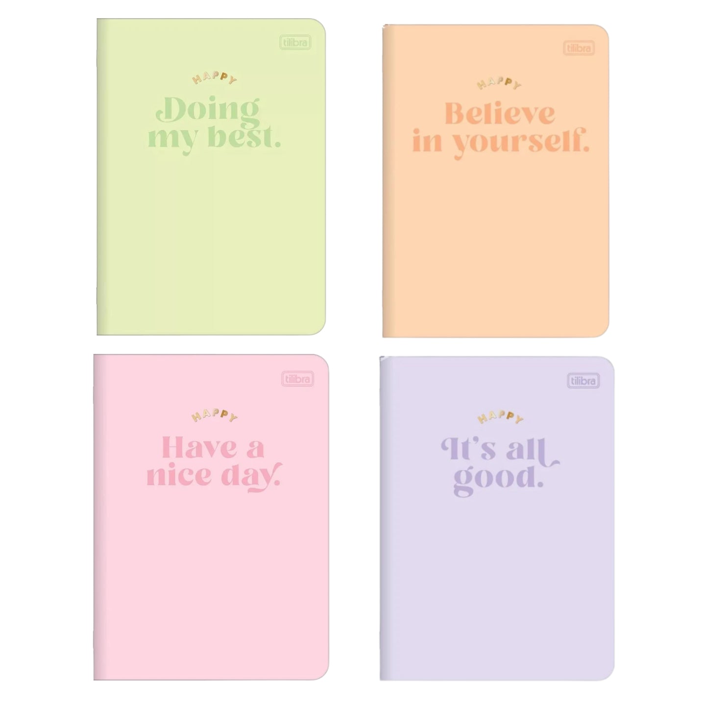 Caderno Grampeado - Tilibra - Happy - 178mm x 254mm - 32Fls