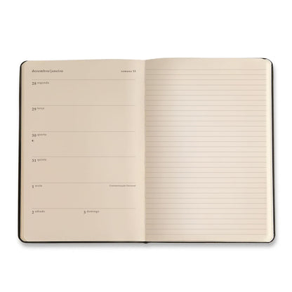 Agenda Planner 2027 - Cícero - Melissa Mini Bloomy Chocolate - Semanal Anotações 14x21