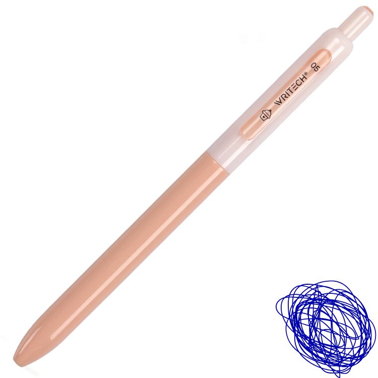 Caneta Gel Retrátil Cute Writech 0.5mm Tinta Azul W-0161