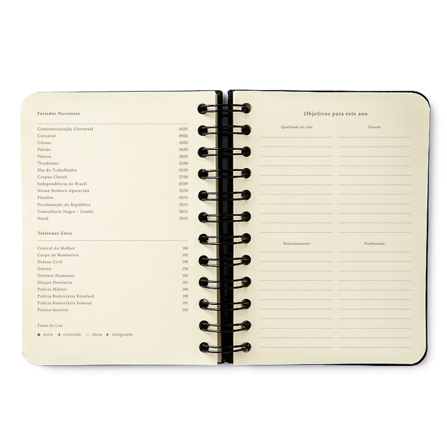 Agenda Planner Wire-o 2027 - Cícero - Noronha Baia do Sancho - Diária 11,5x16