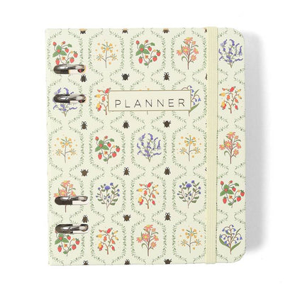 Planner Argolado 2026 - Cícero -  Jardim - Semanal A6 - Off White