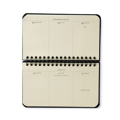 Agenda Planner Wire-o 2027 - Cícero - Petit Amor - Semanal Office 15,5x9