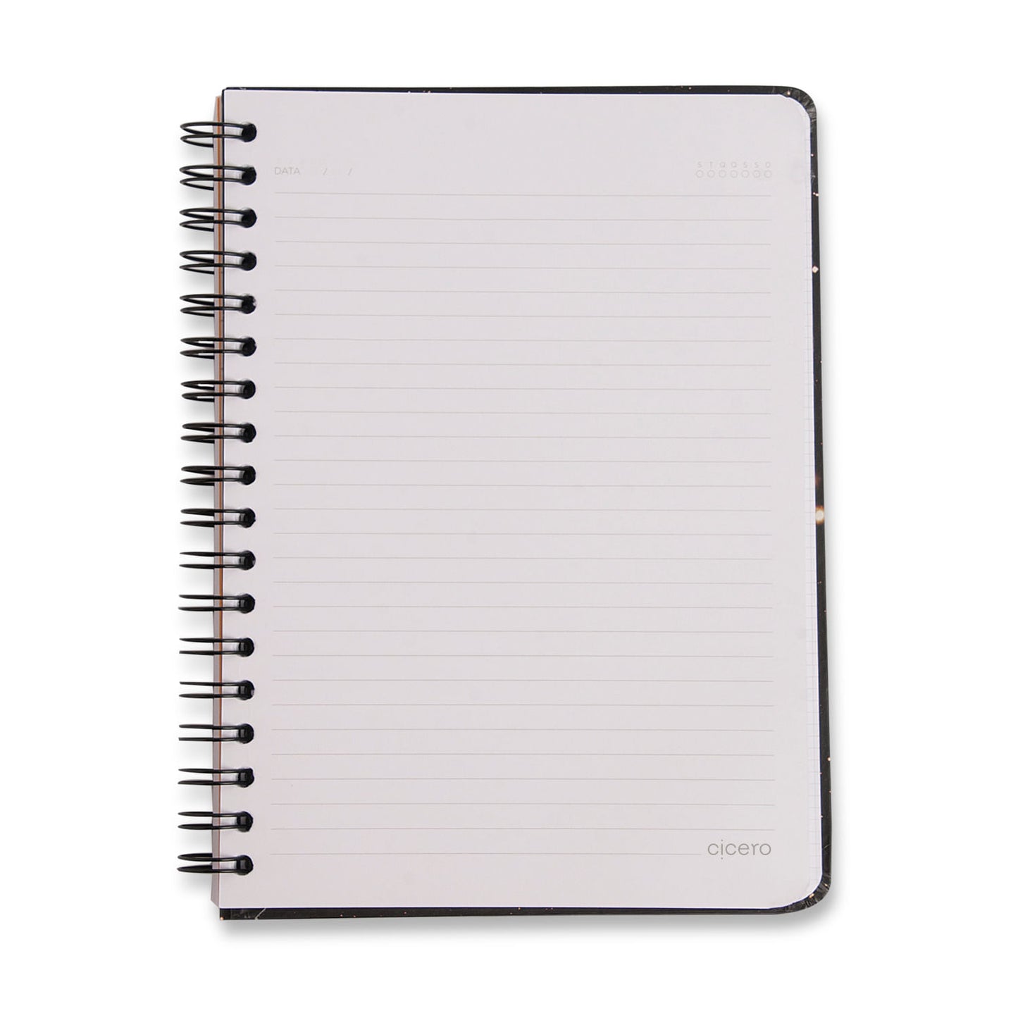Caderno Espiral - Cícero - Relicário Realeza Marinho - Pautado 17x24 1 Matéria 80 Fls