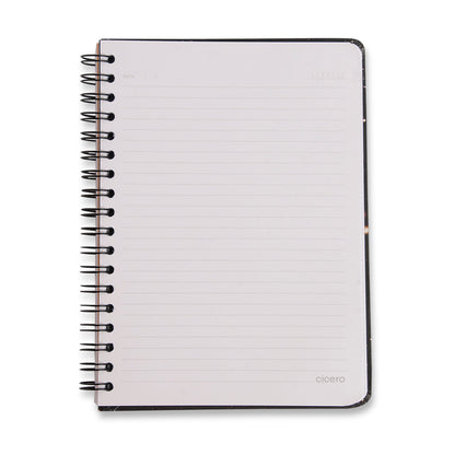 Caderno Espiral - Cícero - Relicário Realeza Marinho - Pautado 17x24 1 Matéria 80 Fls