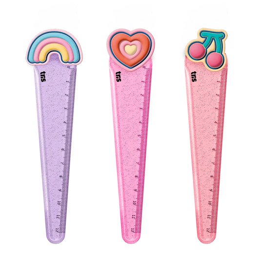 Régua Plástica Twinkle Holic Charm - 12cm - Tris