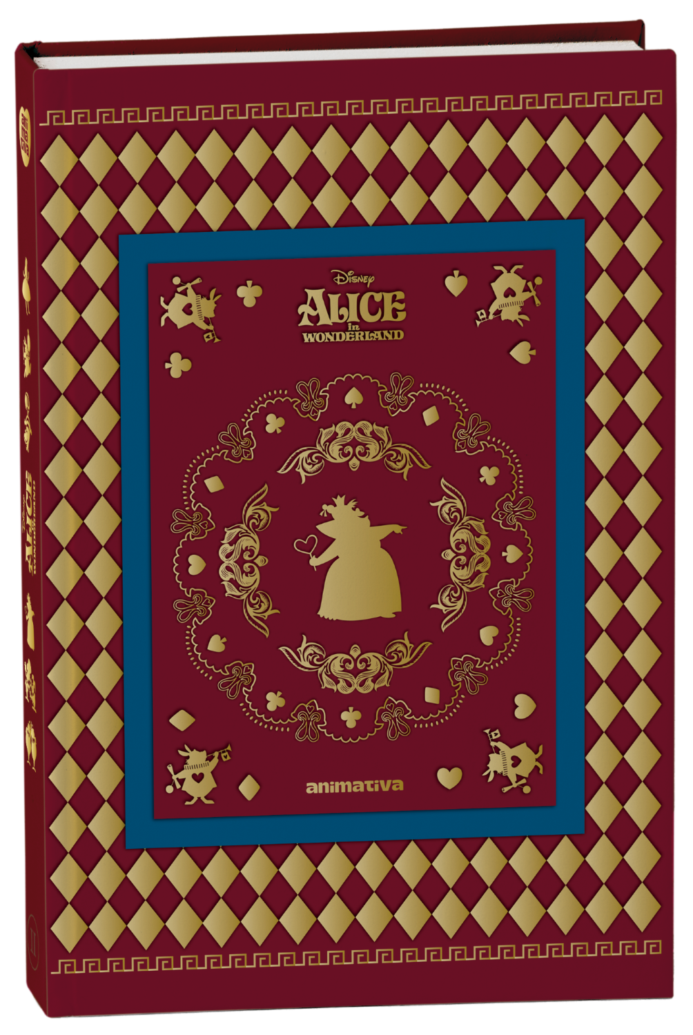 Caderno Colegial Alice in Wonderland Costurado 160 Folhas Animativa
