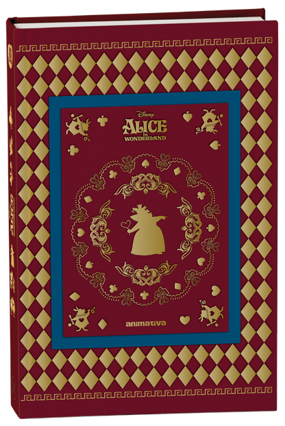 Caderno Colegial Alice in Wonderland Costurado 160 Folhas Animativa