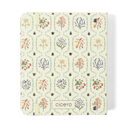 Planner Argolado 2026 - Cícero -  Jardim - Semanal A6 - Off White