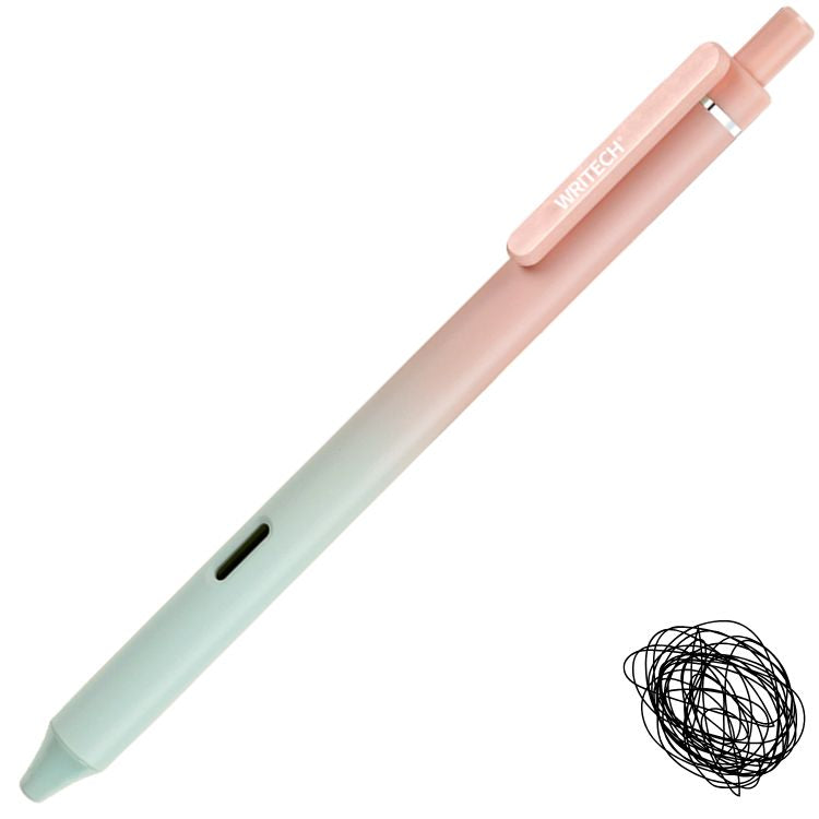 Caneta Gel Retrátil Writech Gradient 0.7mm Tinta Preta W-0171