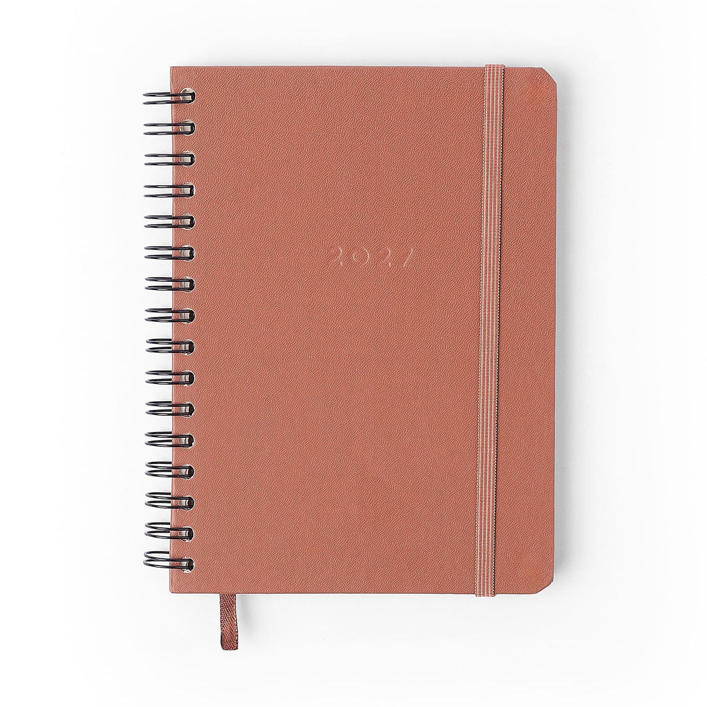 Agenda Planner Wire-o 2027 - Cícero - Clássica Caramelo - Semanal Anotações A5