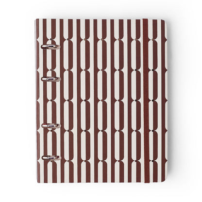 Caderno Criativo Argolado Office Duo - Cícero - Veredas Marrom - Pautado & Pontado A5