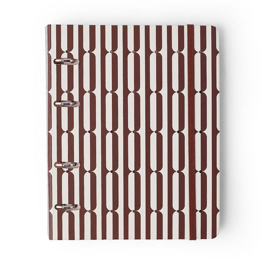 Caderno Criativo Argolado Office Duo - Cícero - Veredas Marrom - Pautado & Pontado A5