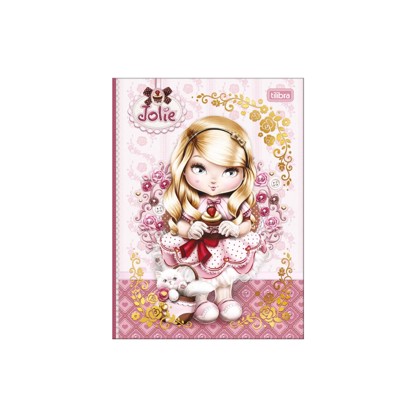 Caderno Colegial - Tilibra - Jolie - Nova Coleção 2027 - 176mm x 239mm - 80Fls