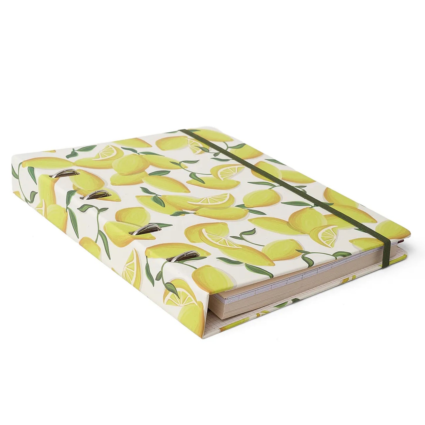 Caderno Criativo Argolado - Cicero - Frutare - Pautado 17X24 - Limão Siciliano
