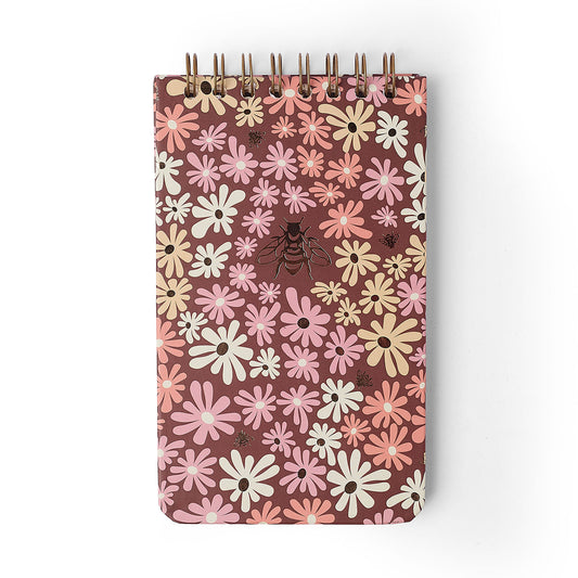Bloco Wire-o - Cícero - Melissa Mini Bloomy Chocolate - Pautado 12x20 80Fls