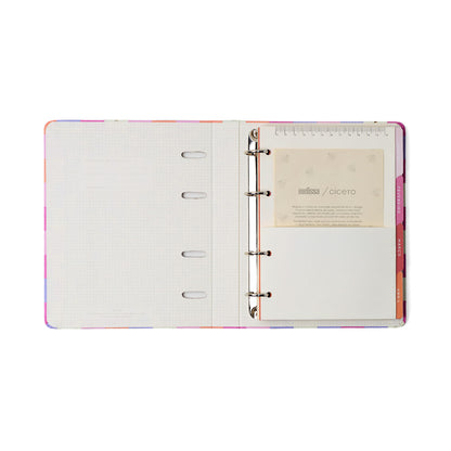 Agenda Planner Argolado 2027 - Cícero - Melissa Mini Bloomy Pistache - Semanal Notas A5
