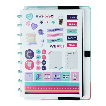 Caderno Médio - Caderno Inteligente - Acqua Glam