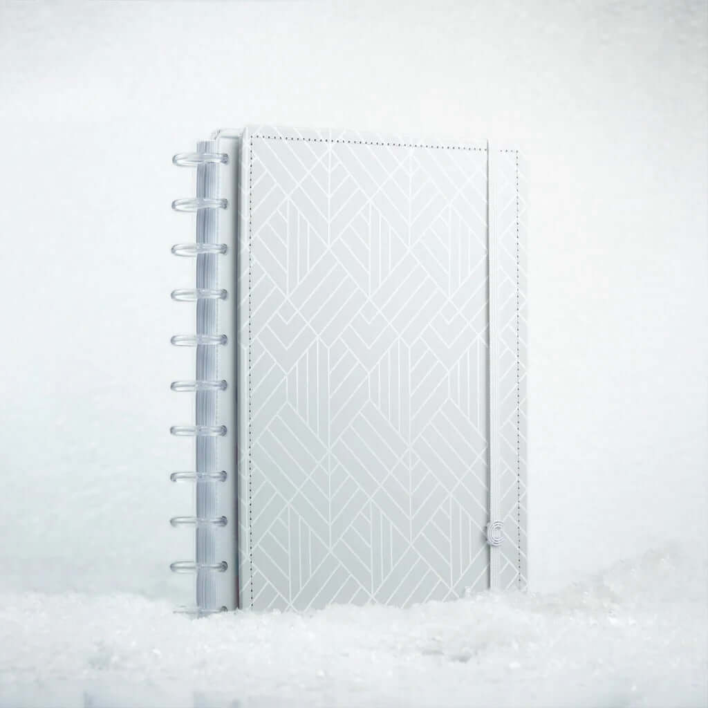 Caderno Grande - Caderno Inteligente - Ice Grey 80 Folhas 90g/m²