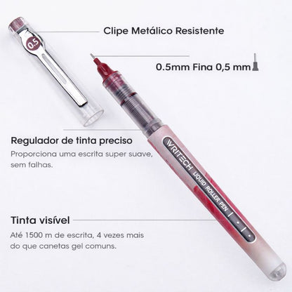 Caneta Rollerball Liquid Writech 0.5mm W-501