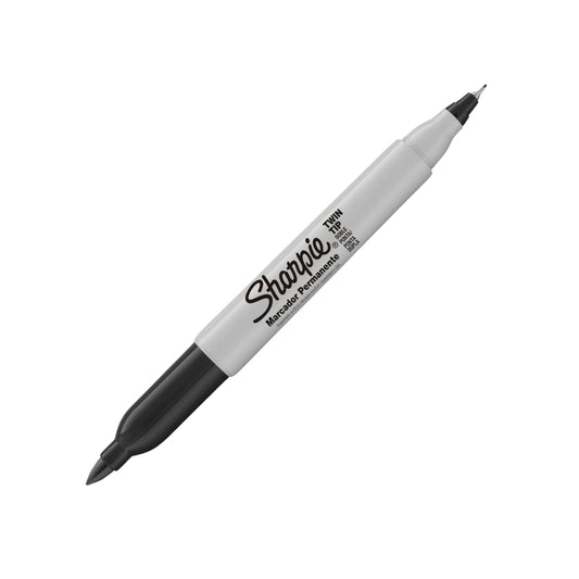 Marcador Permanente - Sharpie - Twin Tip - Preto