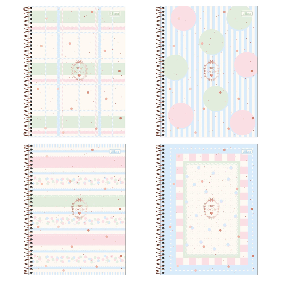 Caderno 1/4 - Tilibra - Soho - 80 Folhas - Nova Coleção