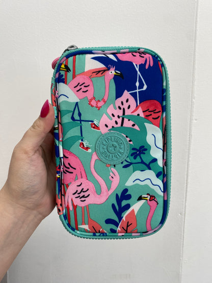 Estojo 50 Pens - Kipling - Flamingo Party - frente