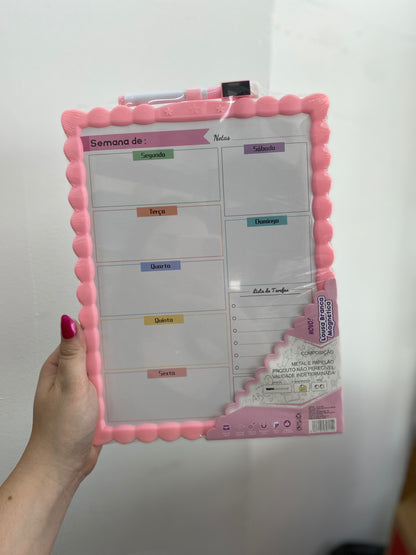 Planner Semanal - Magnético - Quadro Branco