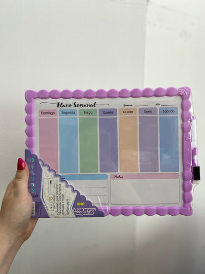 Planner Semanal - Magnético - Quadro Branco