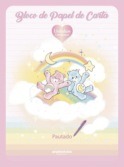 Bloco de Carta - Animativa - Ursinhos Carinhosos - Pautado Anotações - 50 Folhas - novo modelo